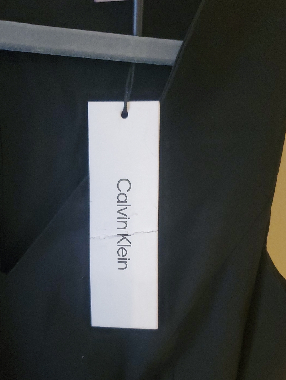 Calvin Klein Black V-Neck Sleeveless A-Line Midi Dress Size 6 NWT'S - Picture 7 of 10